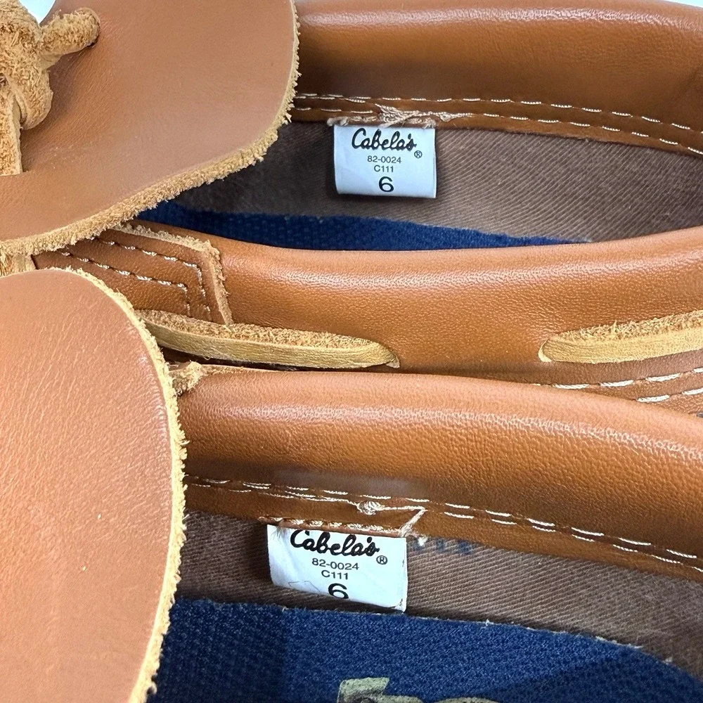 Cabelas Duck Rain Boot Women US 6 Low Leather Steel Shank Rubber Waterproof